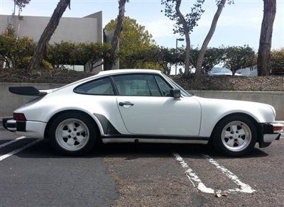 1986 porsche 930 carrera turbo coupe white classic whale tail great buy