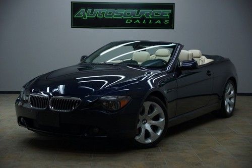 2006 bmw 650ci, convertible, 2 owner, clean carfax! we finance!