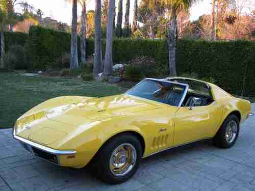 1969 CORVETTE STINGRAY BIG BLOCK, 4-SPEED, T-TOP,  ONE OWNER WITH DOCUMENTATION, image 2