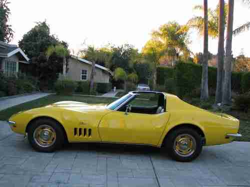 1969 CORVETTE STINGRAY BIG BLOCK, 4-SPEED, T-TOP,  ONE OWNER WITH DOCUMENTATION, image 8