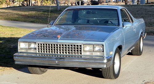 California original, 1986 chevy el camino,100% rust free, low miles, runs great!