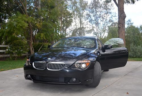 Bmw 645i six speed stick   2004