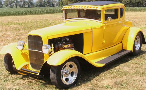 1930 ford 5 window coupe street rod 350 chevy engine car stretched &amp; chopped