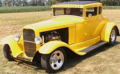 1930 ford 5 window coupe street rod 350 chevy engine car stretched &amp; chopped