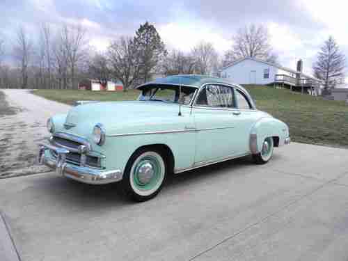 1950 Chevrolet Deluxe Sport Coupe Original Two Door Six Cylinder Standard Trans., image 2
