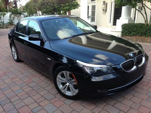 Reduced!! 2010 bmw 528i prem pkg, nav, blk w/ tan leather, excellent condition!!