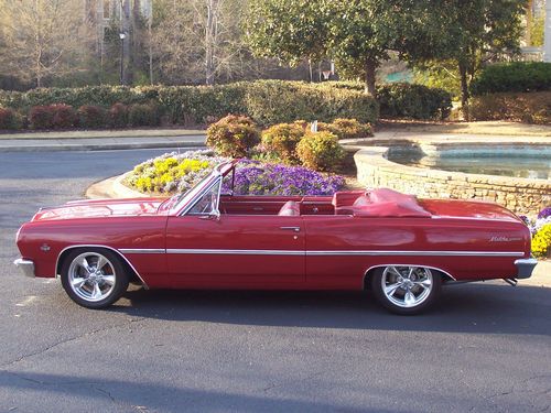 Awesome matching # 1965 chevy malibu chevelle convertible ready to show and go!