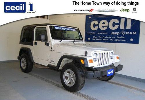 2006 jeep wrangler sport sport utility 2-door 4.0l right hand drive postal jeep