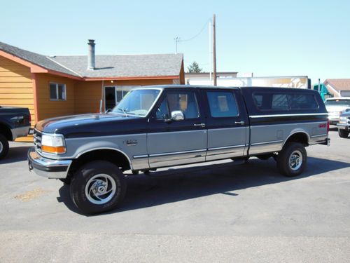 1995 ford f-350 xlt crew cab pickup 4-door 7.3l 5 speed manual low miles