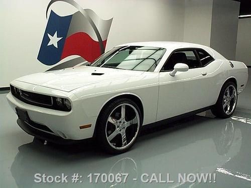 2012 dodge challenger sxt plus htd leather nav 22's 15k texas direct auto