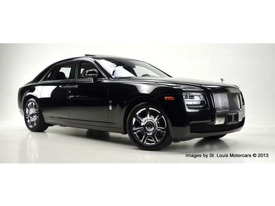 2013 rolls-royce ghost black / black rear theater 20" chromed wheels