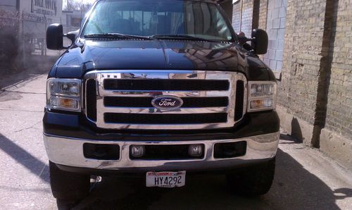 2005 ford f-350 4 door crew cab 6.0 liter diesel 4 wheel drive pickup truck