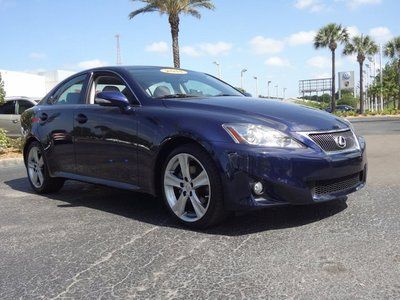 Beautiful 2011 lexus is-250 fresh trade in factory warranty