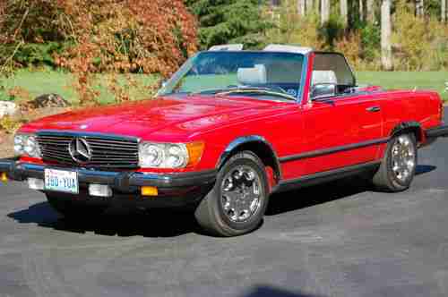 Buy used 1983 Mercedes Benz 380SL Convertible, Red with Gray Interior ...