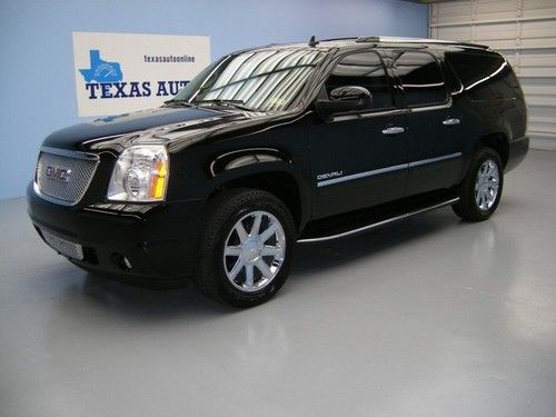 We finance!!  2011 gmc yukon xl denali auto roof nav rcamera 2 tvs 3rd row 1 own