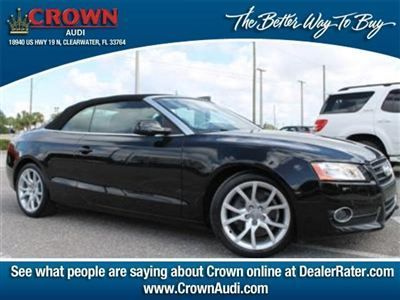 2011 black audi a5 convertible 2door automatic