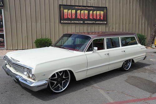 1963 chevrolet bel air wagon - bad ass grocery-getter w/ recent v8, rims etc