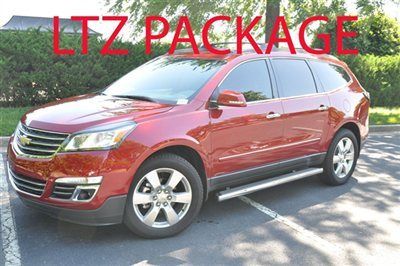 Chevrolet traverse suv ltz new automatic 3.6l v6 cyl engine crstl red tntct