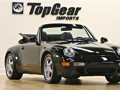 1997 porsche 911 cabriolet black on black 6 speed new clutch service records !!