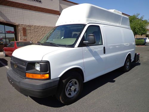 2007 chevrolet express ice cream / vending van w/ generator, roof ac &amp; equipment