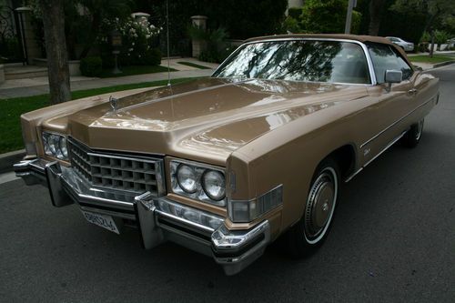 1973 cadillac eldorado convertible california car recent restoration