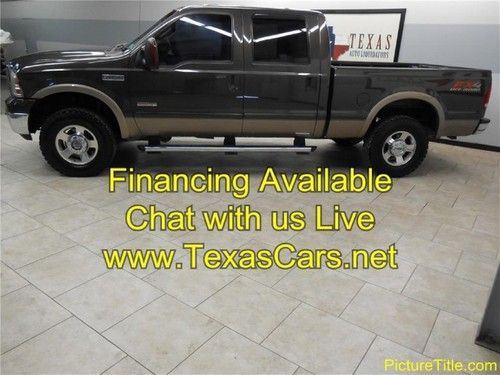 06 f250 lariat fx4 4wd diesel crewcab leather chat live we finance!!