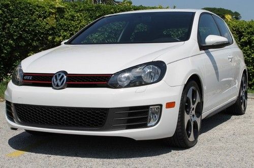 Gti 6 speed heated seats 18 wheels one owner candy white sat radio fl car