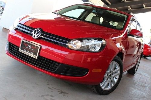 2011 volkswagen jetta sport wagon tdi. diesel. at. red/white. 1 owner. warranty.