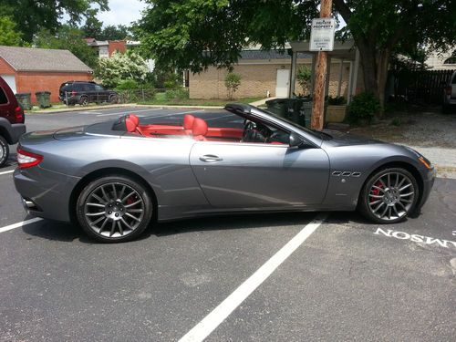 2010 Maserati Gran Turismo S Cabriolet-Grigio Metallic over Red Leather-SEXY, US $89,850.00, image 6