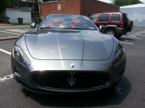 2010 Maserati Gran Turismo S Cabriolet-Grigio Metallic over Red Leather-SEXY, US $89,850.00, image 7