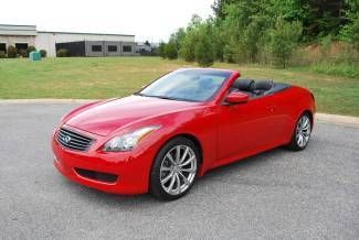 2009 g37 convertible red/black leather,premium &amp; navigation pkg like new