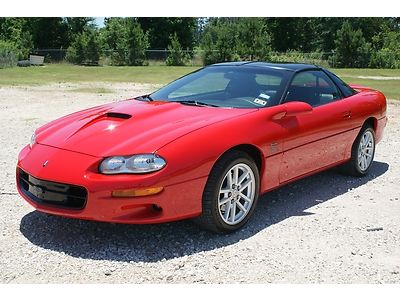 2001 supercharged camaro ss six speed leather low miles t tops chevrolet camaro