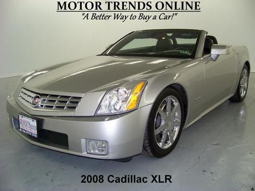 Navigation hardtop convertible htd seats chrome wheels 2008 cadillac xlr 47k