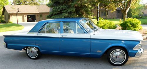 1962 ford fairlane sedan original 260 v-8 restored sharp no reserve look