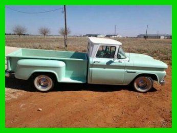 1960 chevy apache pickup truck v8 manual teal
