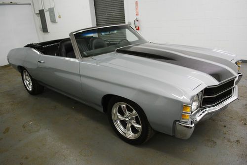 1971 chevrolet chevelle convertible v8 auto alum heads pwr disc cowl wheels look