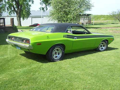 1974 dodge challenger 440 sassy grass green 8 3/4 mopar plymouth chrysler 340