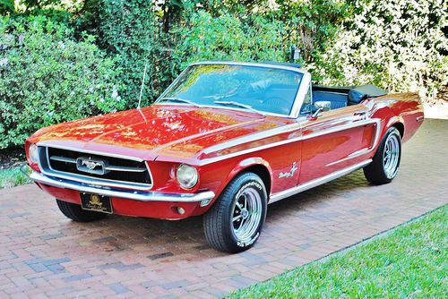 Simply gorgeous 302 v8 manual 68 ford mustang convertible rock solid no reserve