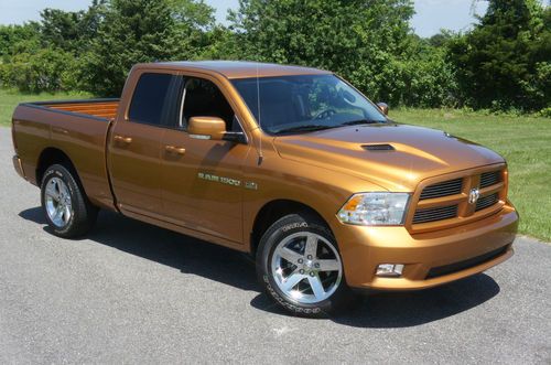 2012 dodge ram 1500 for sale~sport pkg~only 7500 miles~5.7l hemi~salvage title