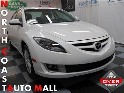 2013(13)mazda6i white/black fact w-ty only 24k keyless phone cd chgr save huge!!