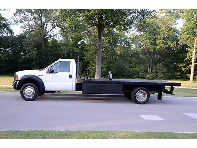 2006 ford f450 regular cab 16-ft flatbed diesel 2wd 1-owner low miles f-350 550