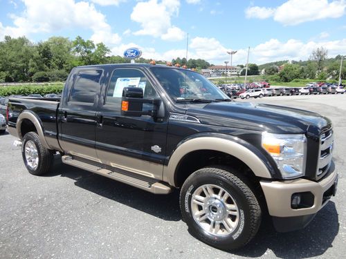 New 2013 f-350 crew cab lariat king ranch 4x4 6.7l powerstroke diesel navigation