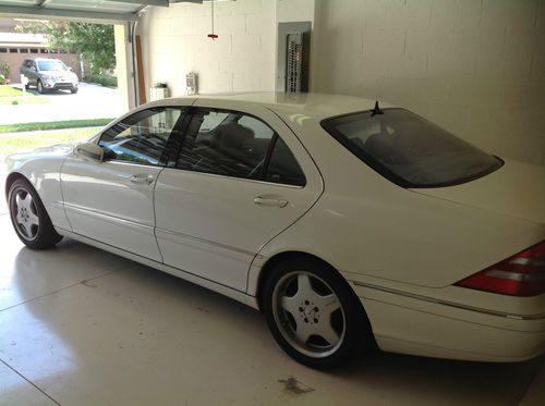 White 2002 mercedes s500. 150k miles. florida car.