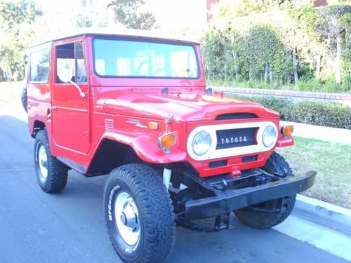 1972 toyota land cruiser fj40, ca clean title! smog exempt! recent restore work!