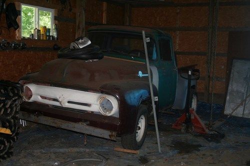 1956 ford f-100 &amp; 1997 mark viii parts car