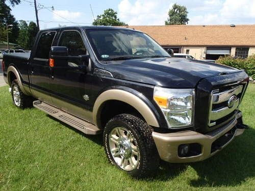 2011 ford f250 super duty lariat king ranch,salvage, diesel, 4wd, runs,