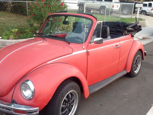 1975 vw convertable bug, super bug, super beeetle. 1975 volkswagon,