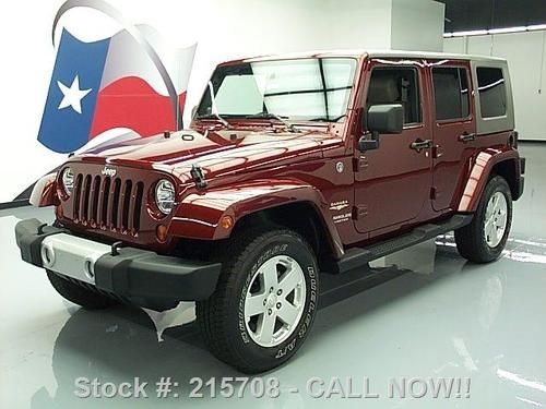 2010 jeep wrangler unltd sahara 4x4 hardtop nav 29k mi texas direct auto