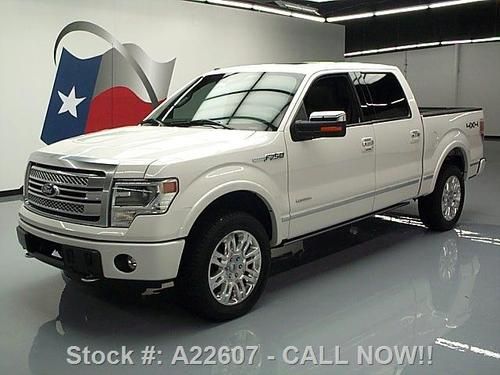 2013 ford f-150 platinum ecoboost 4x4 sunroof nav 7k mi texas direct auto