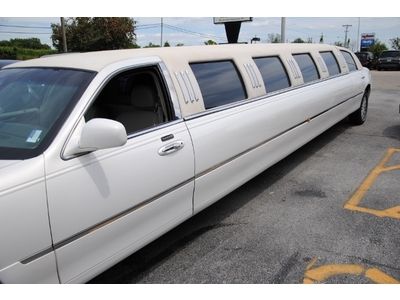 LIMO, LIMOUSINE, LINCOLN, TOWN CAR, 2003, SUPER STRETCH, LUXURY, MEGA, WHITE, US $29,500.00, image 4